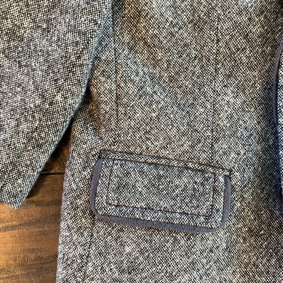 Baker by Ted Baker, Boys Tweed Blazer, Gray Tweed, Size 6-12M - Picture 4 of 12